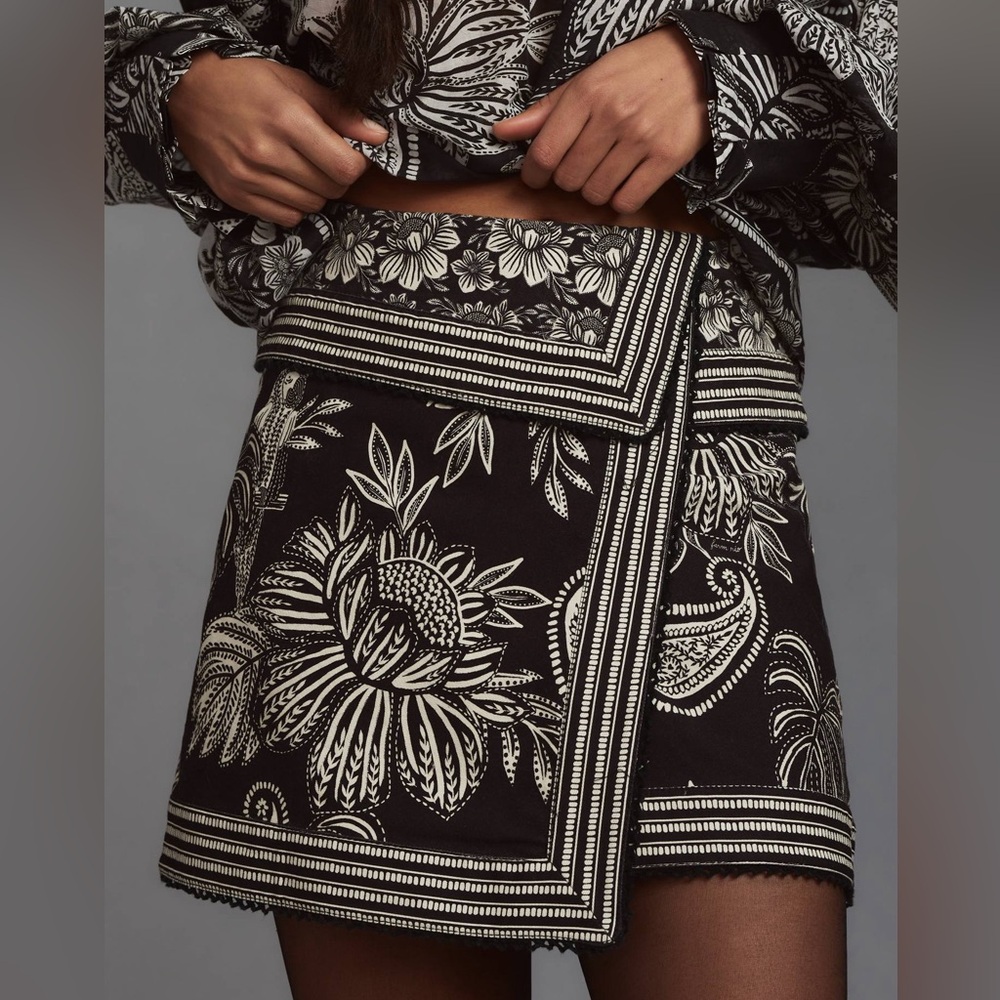 Farm Rio Paisley Bloom Wrap Skirt!